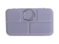 Пенал для акварели "Белые ночи" на 12 кювет с палитрой, металл, светло-голубой