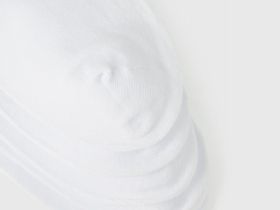 Базовые короткие носки, 5 пар, Белый