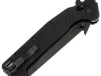 Складной нож Obertech ns-02 Normal straight black blade, сталь VG-10, рукоять G10, черный