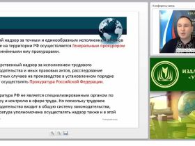 Международный вебинар "Государственный надзор и контроль за соблюдением законодательства РФ о труде и об охране труда"