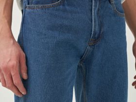 Прямые джинсы, Синий