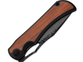 Складной нож Kizer Allure, сталь Damascus, рукоять титан/Panama Rosewood