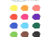 Набор фломастеров Гамма "Классические", 12 цв., смываемые, картон. упак., европодвес