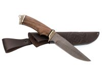 Нож Легионер, сталь дамаск, рукоять орех