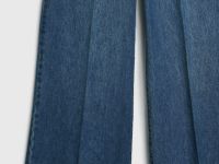 Широкие джинсы Wide leg с высокой посадкой, Синий