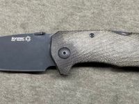 Складной нож LionSteel TM1, сталь Uddeholm Sleipner, рукоять микарта, зеленый