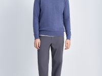 Джемпер прямого силуэта с округлым вырезом