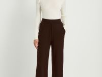 Вязаные брюки на резинке