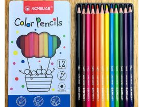 Набор карандашей цветных Acmeliae 12 цв, в металлическом футляре