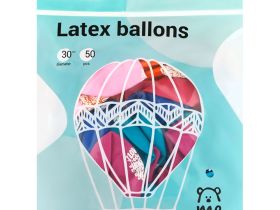 Набор воздушных шаров MESHU "Love moment" М12/30 см, 50 шт, пастель, ассорти