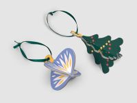 Украшения на ёлку "Ёлочка и голубая игрушка"