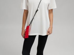 Футболка свободного кроя из мерсеризованного хлопка