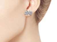 Пусеты из белого золота с бриллиантами э4701пс07182800