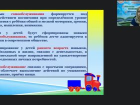 Вебинар «Создание условий для освоения детьми раннего возраста культурно-гигиенических навыков и навыков самообслуживания»
