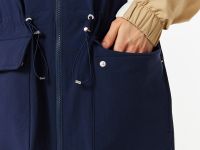 Женская двухцветная ветровка Lacoste с капюшоном