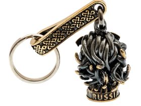 Брелок Медуза Горгона, бронза