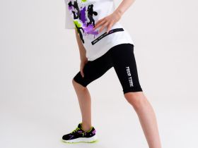 Брюки трикотажные для девочек (легинсы укороченные)