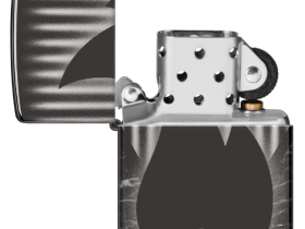 Зажигалка ZIPPO Classic с покрытием High Polish Black, латунь/сталь, черная, глянцевая, 38x13x57 мм