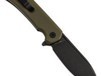 Складной нож Petrified Fish Tunny PFB05GRMDW, сталь Sandvik 14C28N, рукоять микарта, зеленый