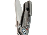 Складной нож Remette Kestrel, сталь S35VN, рукоять алюминий, серый/красный