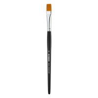 Кисть синтетика мягкая №12 плоская Sketchmarker "342" ручка короткая