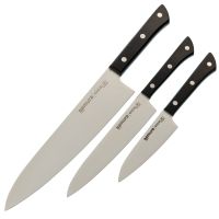 Набор ножей 3 в 1 "Samura HARAKIRI" 11, 23, 85, корроз.-стойкая сталь, ABS пластик