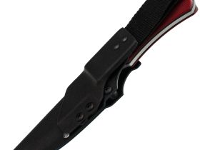 Нож Леший, сталь AUS10co, рукоять микарта, вишневый