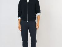 Кардиган на молнии, Синий