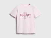 Футболка с принтом, Розовый