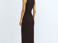 Платье-майка из трикотажа, Коричневый