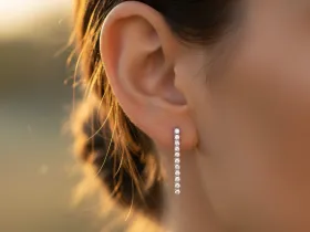 Серьги из белого золота э4712сг07190510