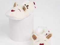 Тёплые тапочки для девочек, Белый