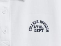 Поло с вышивкой для мальчиков, Белый