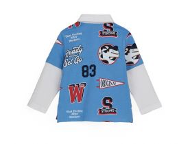 Поло с длинным рукавом для маленького мальчика