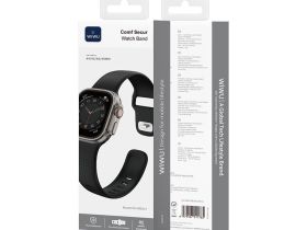 Ремешок WiWU Comf Secur для Apple Watch 44/45/46/49mm силикон (Wi-WB201) (черный)