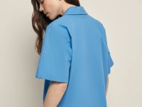 Блузка из хлопка с коротким рукавом