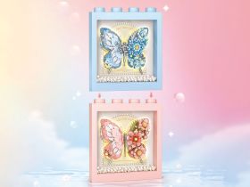 1960_MK Конструктор Розовая бабочка в рамке