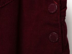 Полукомбинезон текстильный утепленный флисом для девочек