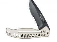 Нож складной Camillus EDC3, сталь AUS-8, рукоять нержавеющая сталь, серый