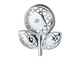 Подвеска из серебра с бриллиантом э0601пд04202937