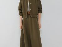 Бомбер изо льна, Зеленый