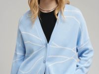 Легкий свободный кардиган с хлопком