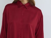 Блузка из сатина, Красный