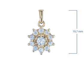 Подвеска из желтого золота э0312пд04202940