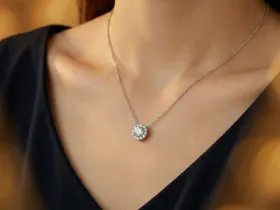Подвеска из белого золота э4712пд10220105