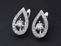 Серьги из белого золота э4712сг08071300