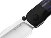 Складной нож Kizer Coywolf, сталь S45VN, рукоять титан/древесный композит