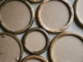 Рамка круглая KK/home, ручная работа, карагач