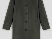 Пальто из шерсти и шелка