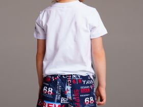 Шорты текстильные плавательные для мальчиков, средней длины